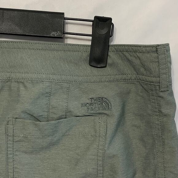 The North Face Cropped Drawstring Waist Pants Women's Sz 8 Gray Green Gorpcore - Picture 3 of 6